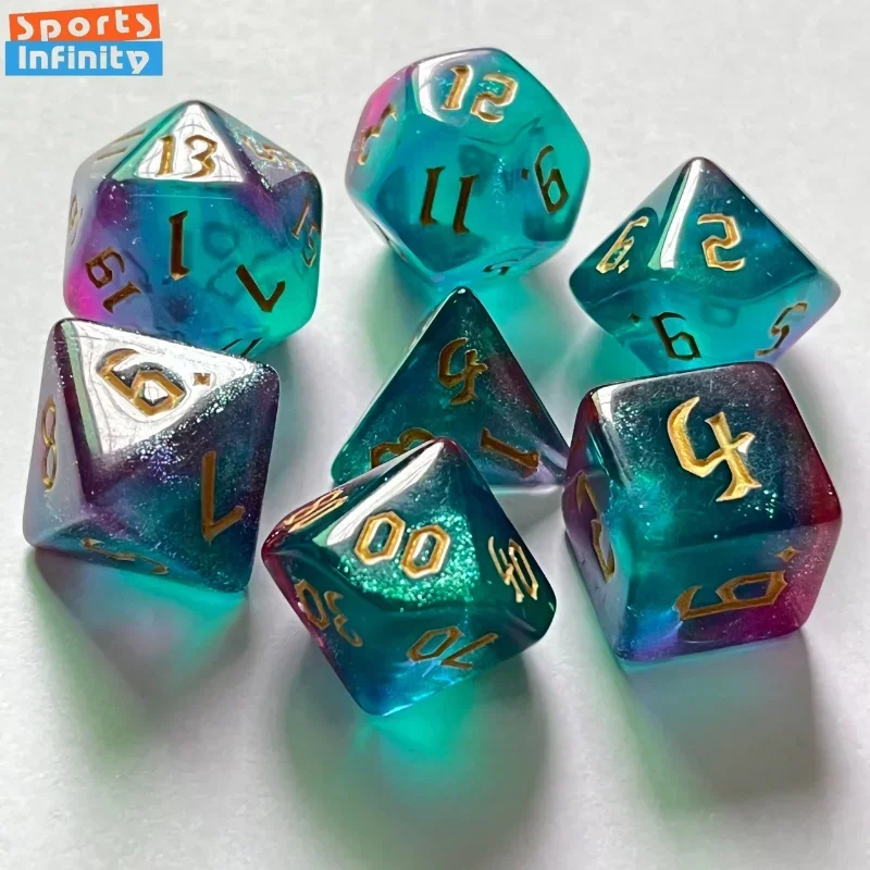 Board Game For 2 People - Kit de dés numériques polyèdres à