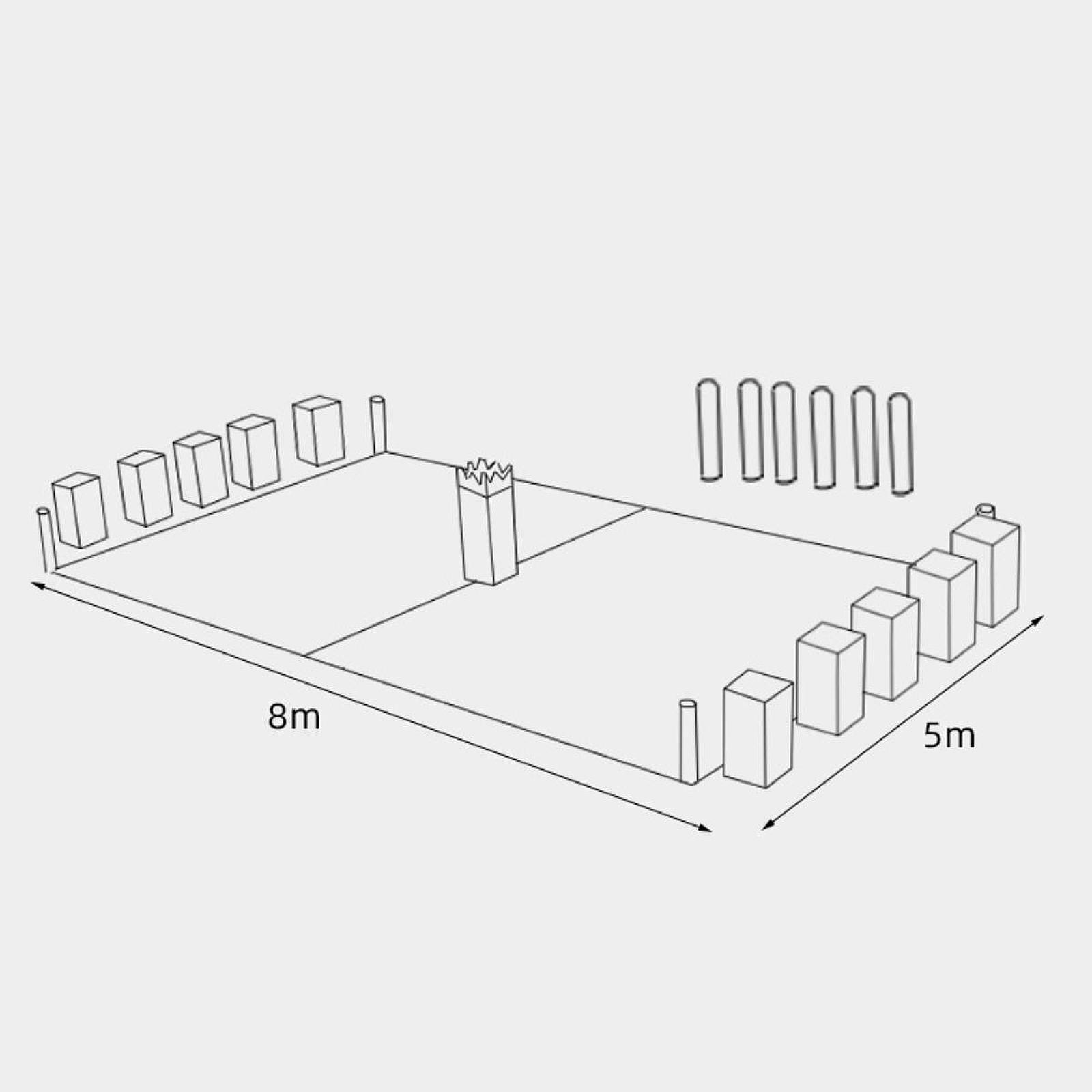 Chess Set Wooden - Jeu de Kubb en bois pour