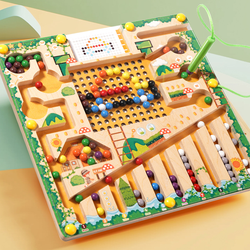 Board Game Qwirkle - Jeux de tri magnétiques, Puzzle Montessori,