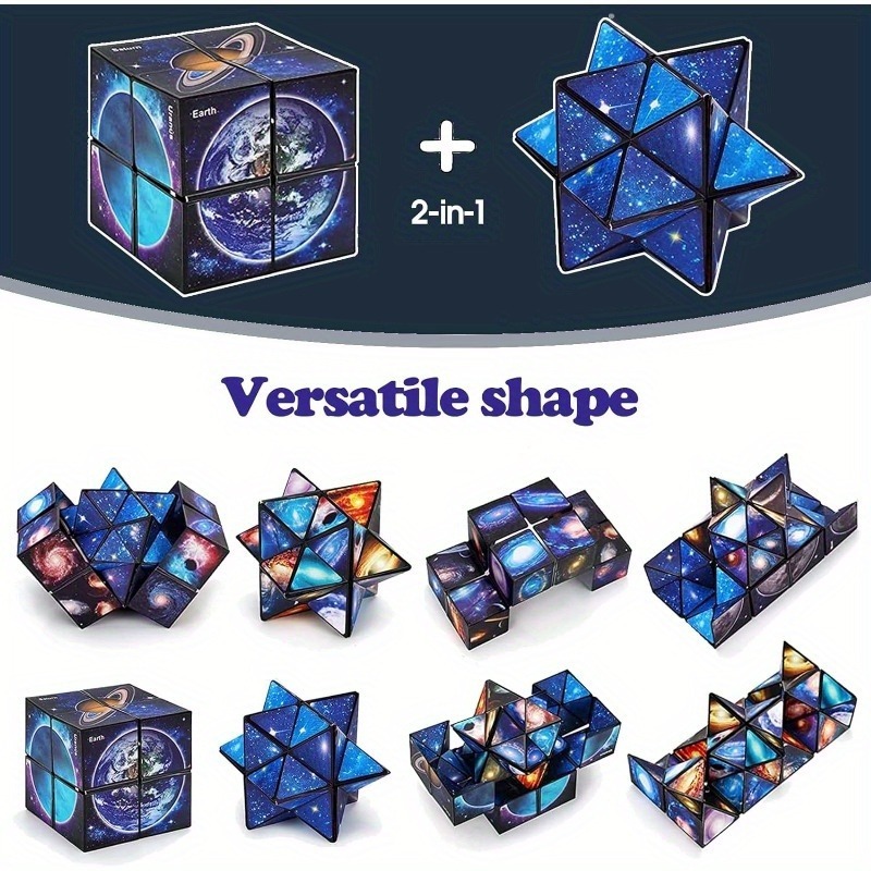 Board Game For 2 People - Cube Magique 2-en-1 Ciel Étoilé, Cube