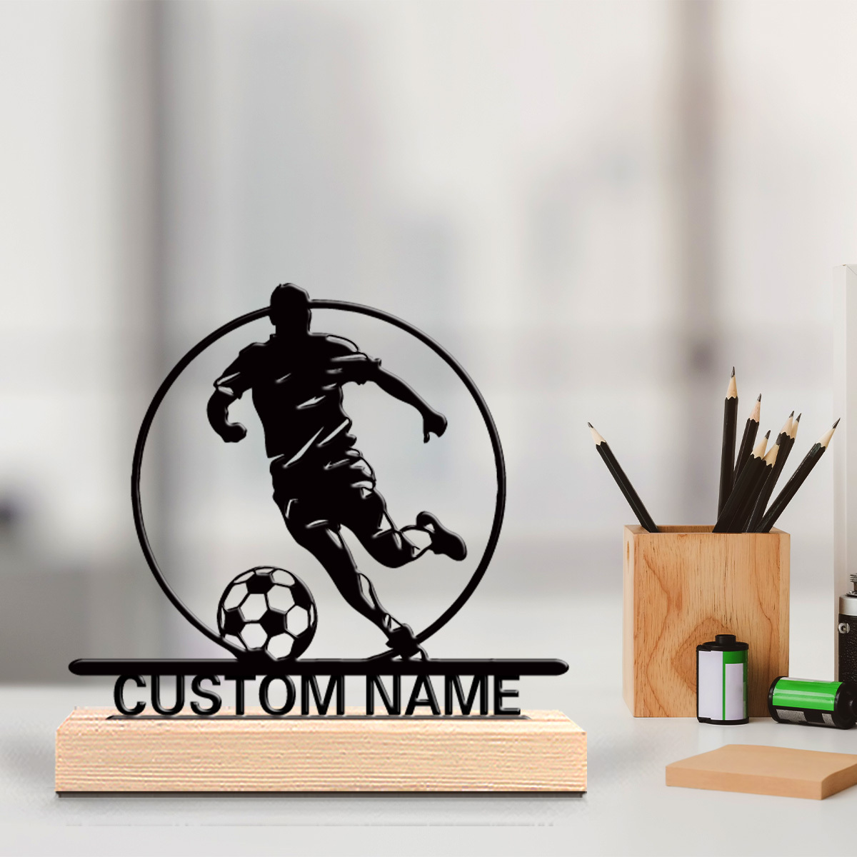 Board Game Football - Statue en métal personnalisée de joueur