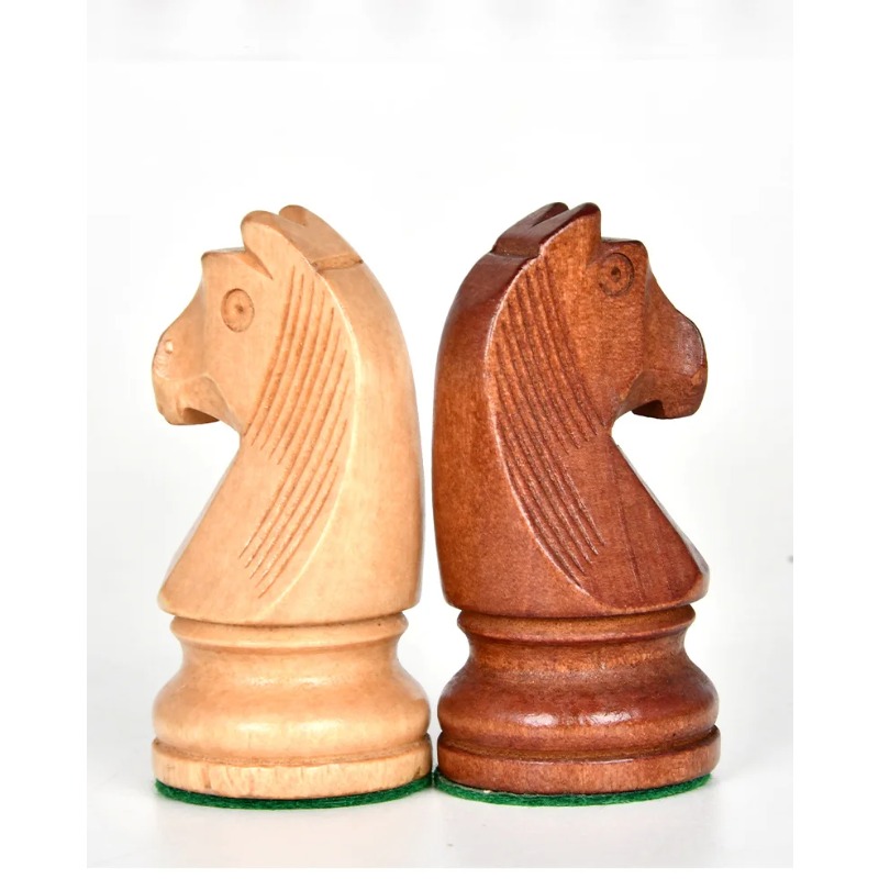 Chess Set Wooden - Jeu d'échecs 3,5-3,75 pouces, pièces en