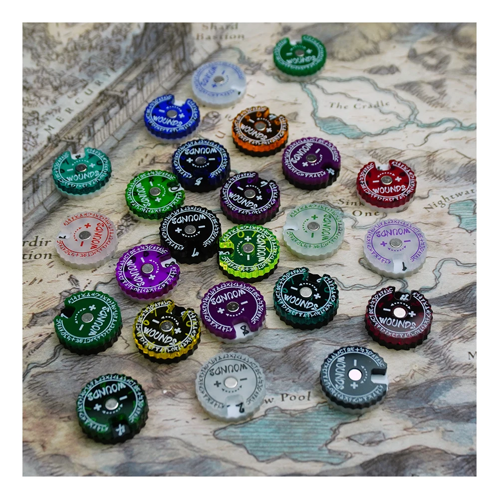 Game Token Counter - Traqueur de plaies de 20 mm