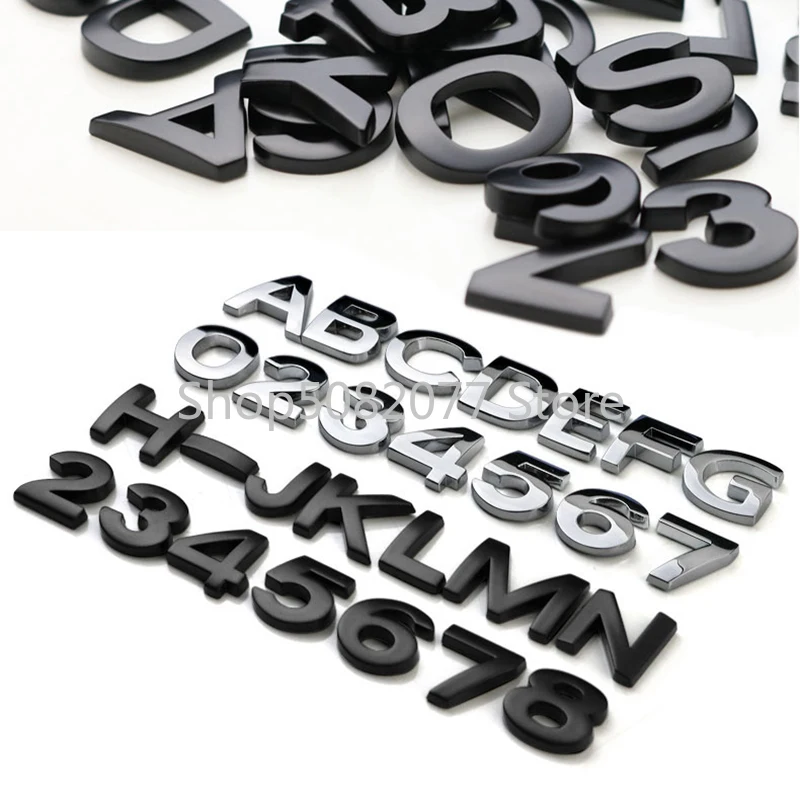 Board Game Logo - Bricolage lettres chiffres Alphabet métal emblème
