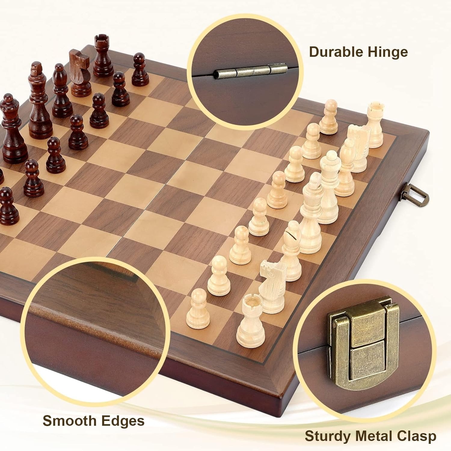 Jeu d'échecs en bois de 39 cm/ - Chess Set Wooden avis et prix