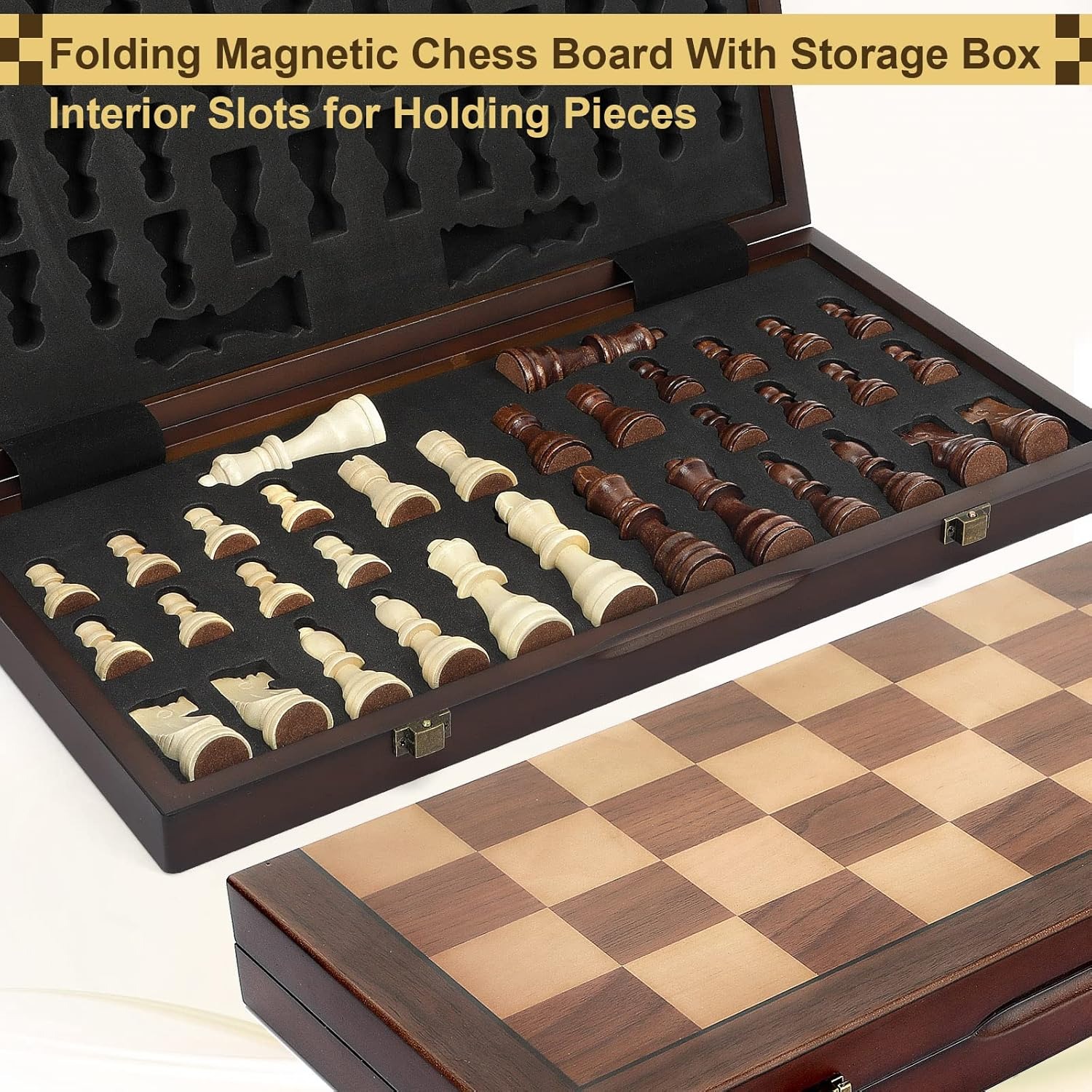 Jeu d'échecs en bois de 39 cm/ - Chess Set Wooden avis et prix