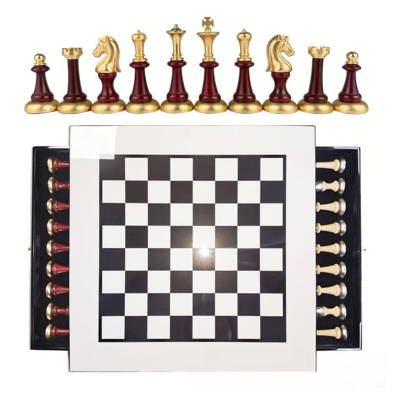 Jeu d'échecs en bois finition  - Chess Set Wooden avis et prix