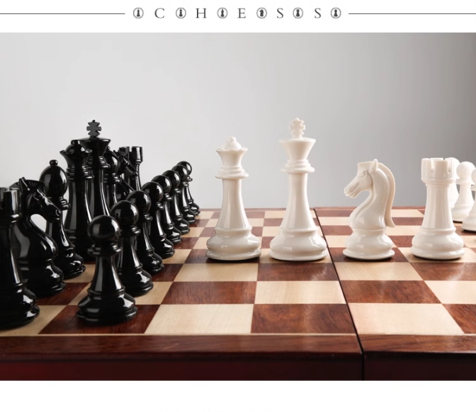 Jeu d'échecs en bois 3 en 1, p - Board Game Logo avis et prix