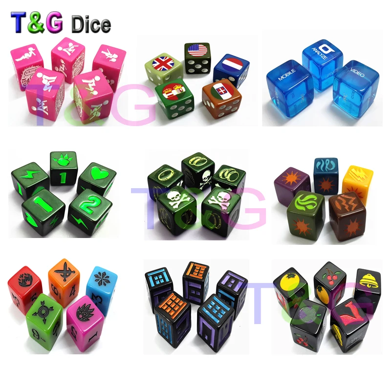 T & G-Logo de dés D6 personnal - Board Game Logo avis et prix